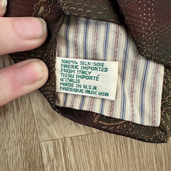 Vintage Joseph Abboud American Soft 100% Silk Tie - Picture 4 of 6